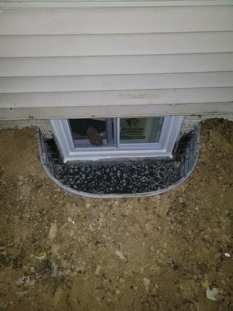Replacement window well installed in Vienna VA